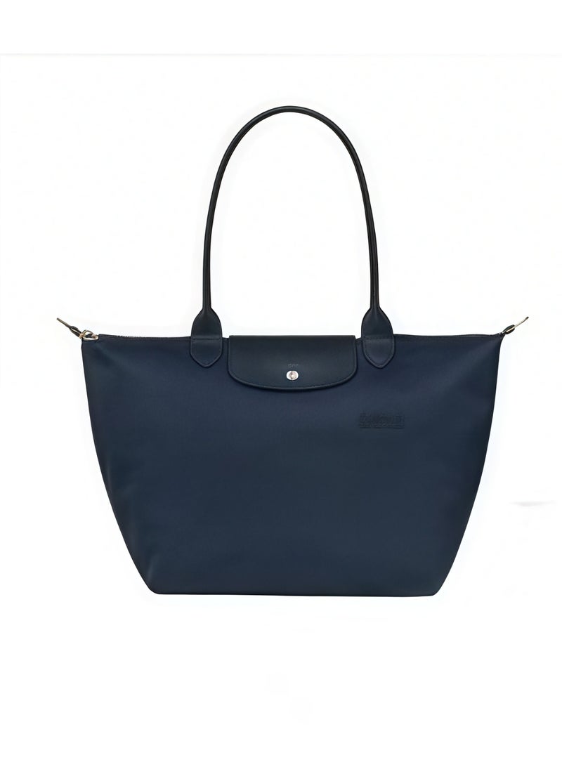 Longchamp Women's Classic Fashion Versatile Medium Handbag Shopping Bag Shoulder Bag Handbag Eco-friendly Ocean Blue - Image 3